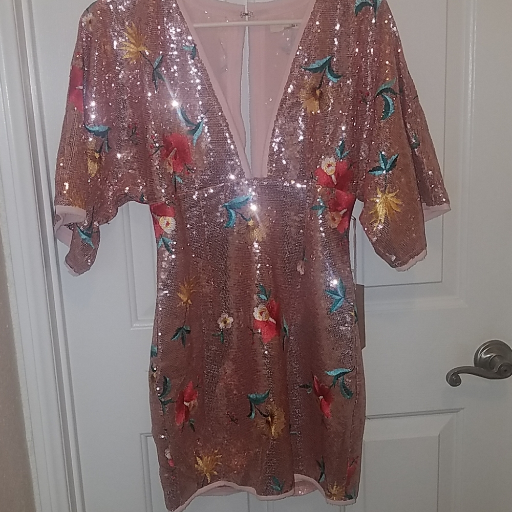 Blush sequins dress NEW